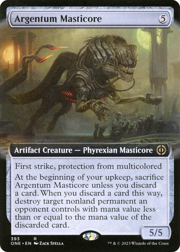 Argentum Masticore (Extended Art) [Phyrexia: All Will Be One] | Red Riot Games CA