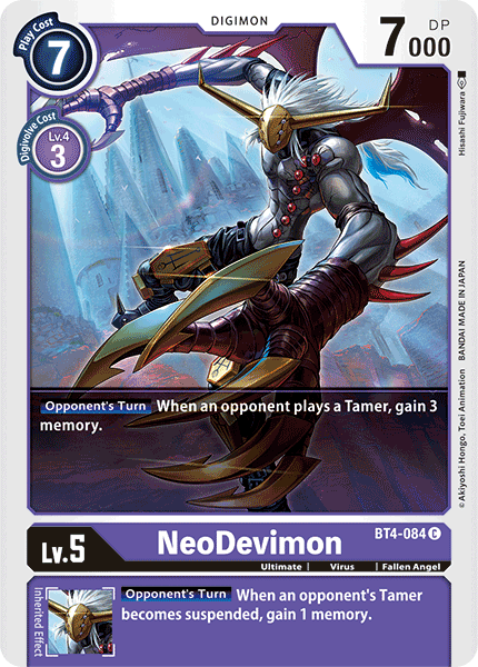 NeoDevimon [BT4-084] [Great Legend] | Red Riot Games CA