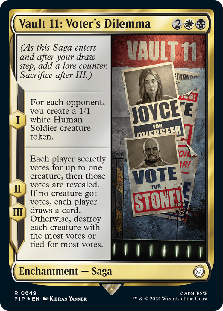 Vault 11: Voter's Dilemna (Surge Foil) [Fallout] | Red Riot Games CA