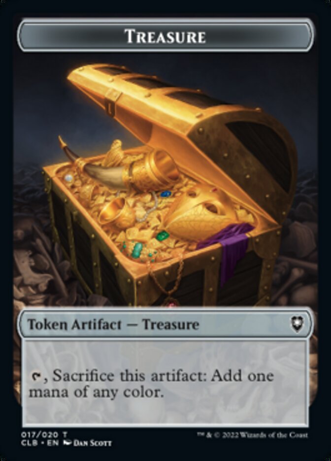 Treasure // Volo's Journal Double-Sided Token [Commander Legends: Battle for Baldur's Gate Tokens] | Red Riot Games CA