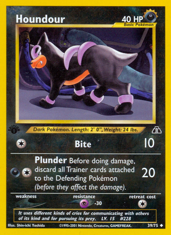 Houndour (39/75) [Neo Discovery 1st Edition] | Red Riot Games CA