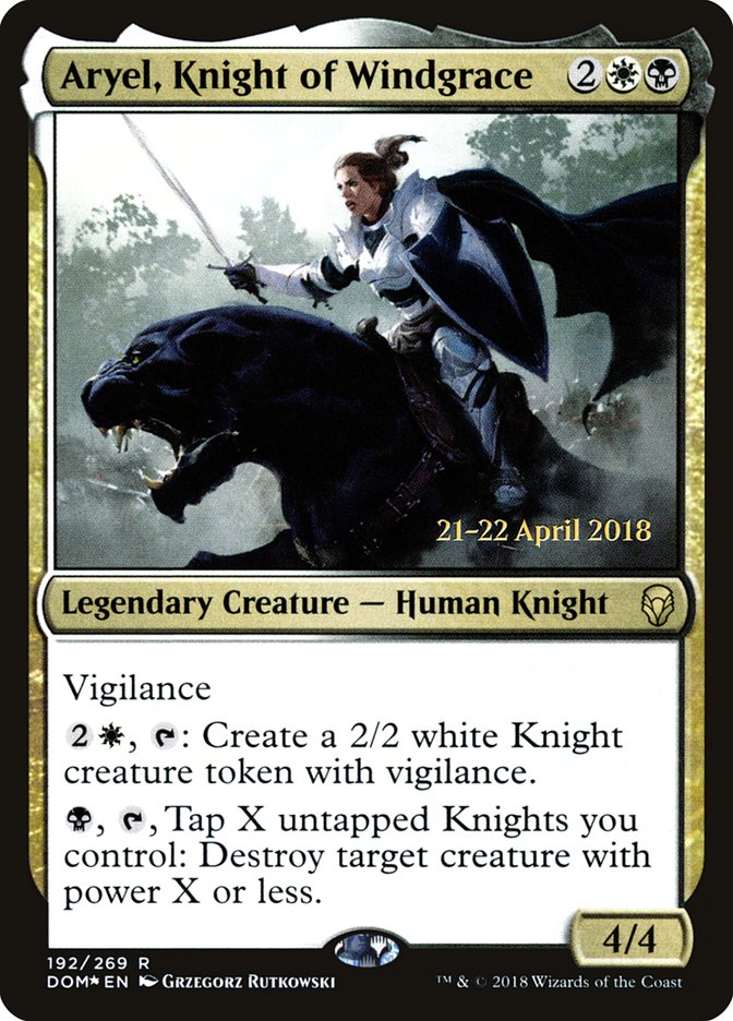 Aryel, Knight of Windgrace [Dominaria Prerelease Promos] | Red Riot Games CA