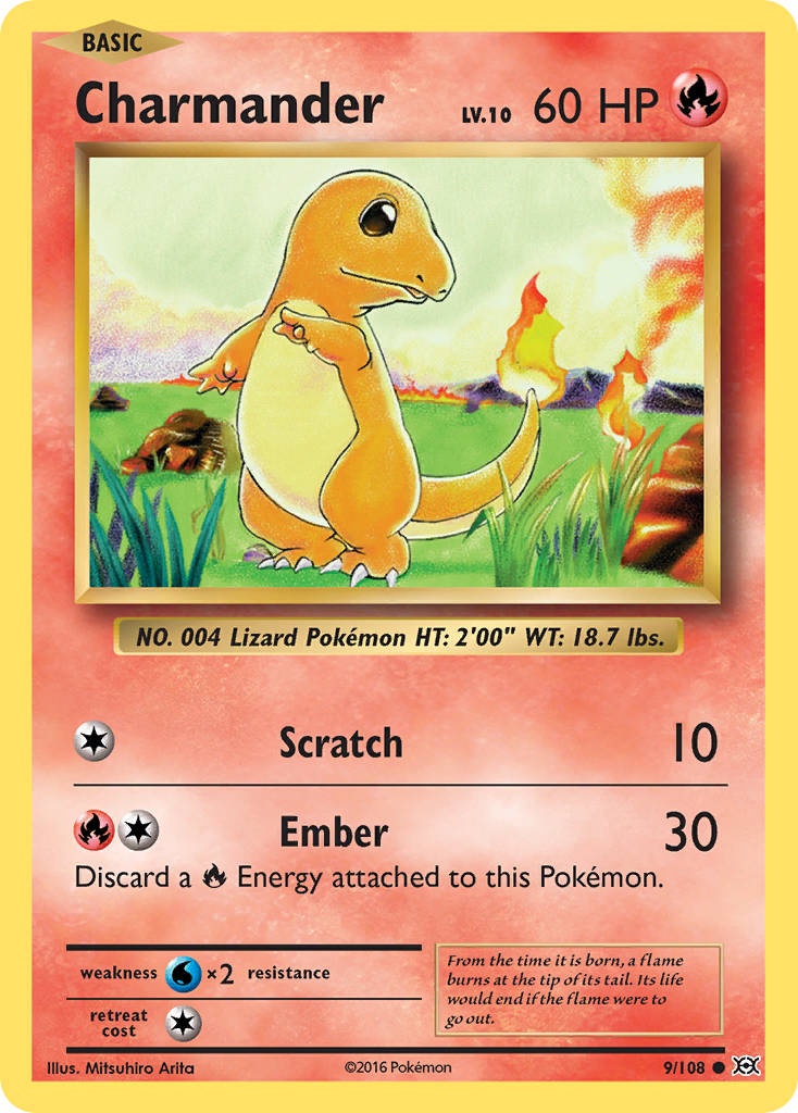 Charmander (9/108) [XY: Evolutions] | Red Riot Games CA