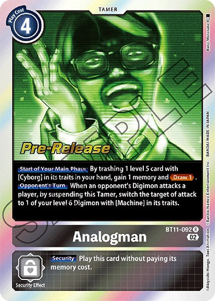 Analogman [BT11-092] [Dimensional Phase Pre-Release Promos] | Red Riot Games CA
