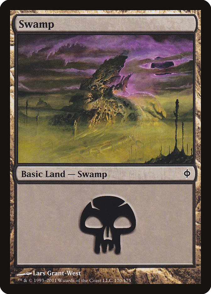 Swamp (170) [New Phyrexia] | Red Riot Games CA