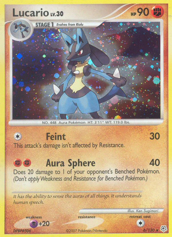 Lucario (6/130) [Diamond & Pearl: Base Set] | Red Riot Games CA