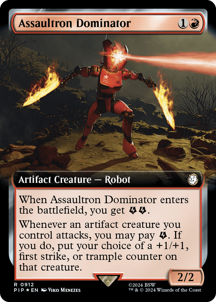 Assaultron Dominator (Extended Art) (Surge Foil) [Fallout] | Red Riot Games CA