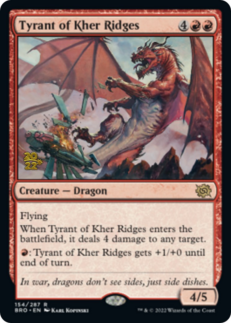 Tyrant of Kher Ridges [The Brothers' War Prerelease Promos] | Red Riot Games CA