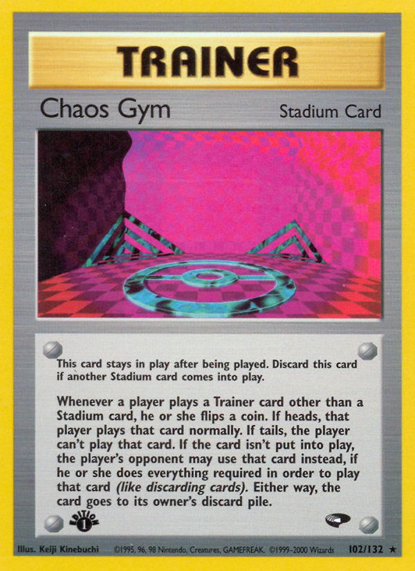 Chaos Gym (102/132) [Gym Challenge 1st Edition] | Red Riot Games CA