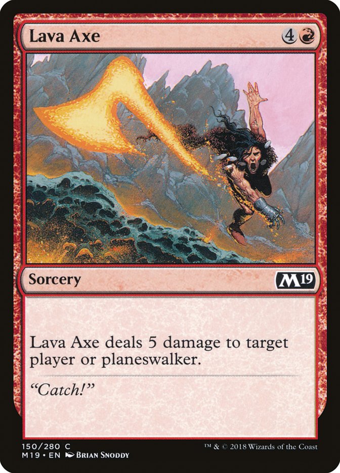 Lava Axe [Core Set 2019] | Red Riot Games CA