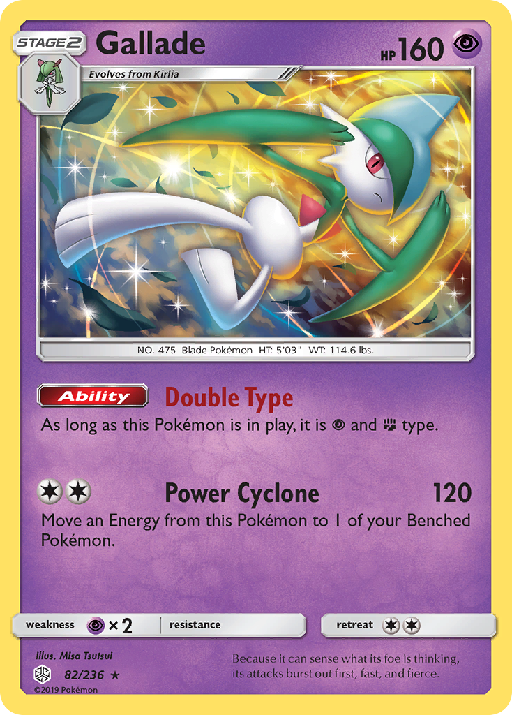 Gallade (82/236) [Sun & Moon: Cosmic Eclipse] | Red Riot Games CA