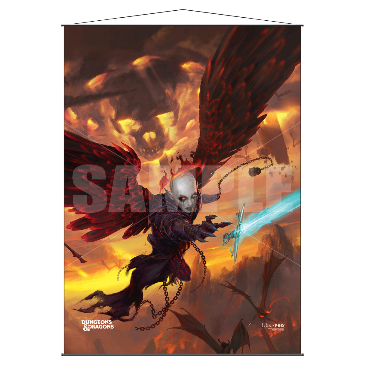 Ultra PRO: Wall Scroll - Dungeons & Dragons Cover Series (Baldur's Gate Descent Into Avernus) | Red Riot Games CA