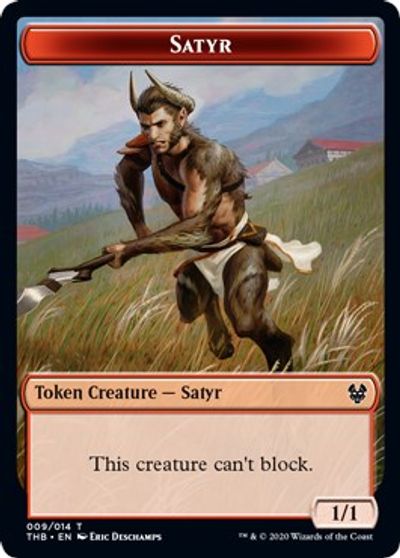 Satyr // Goblin Construct Double-Sided Token [Challenger Decks 2021 Tokens] | Red Riot Games CA