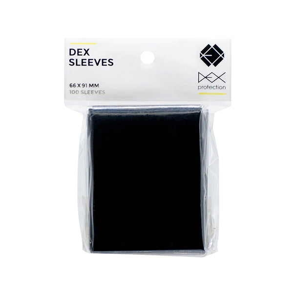 Dex Protection Sleeves - Black (100-Pack) - Dex Protection Card Sleeves | Red Riot Games CA