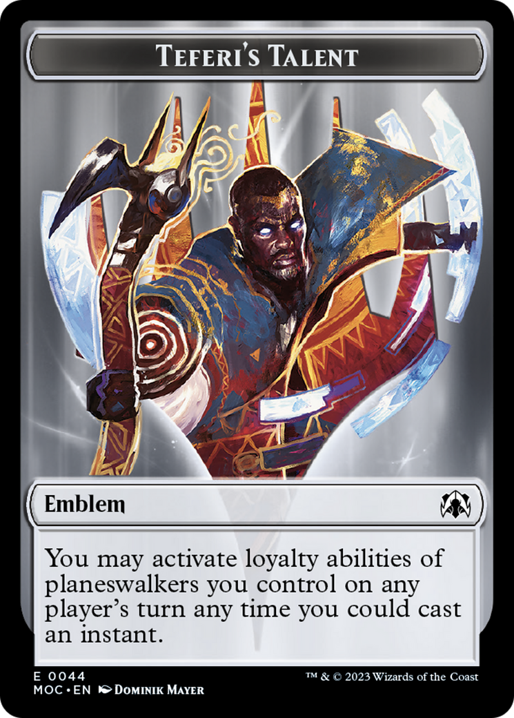 Teferi's Talent Emblem [March of the Machine Commander Tokens] | Red Riot Games CA