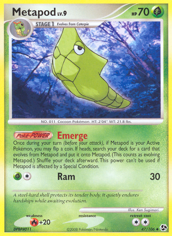 Metapod (47/106) [Diamond & Pearl: Great Encounters] | Red Riot Games CA
