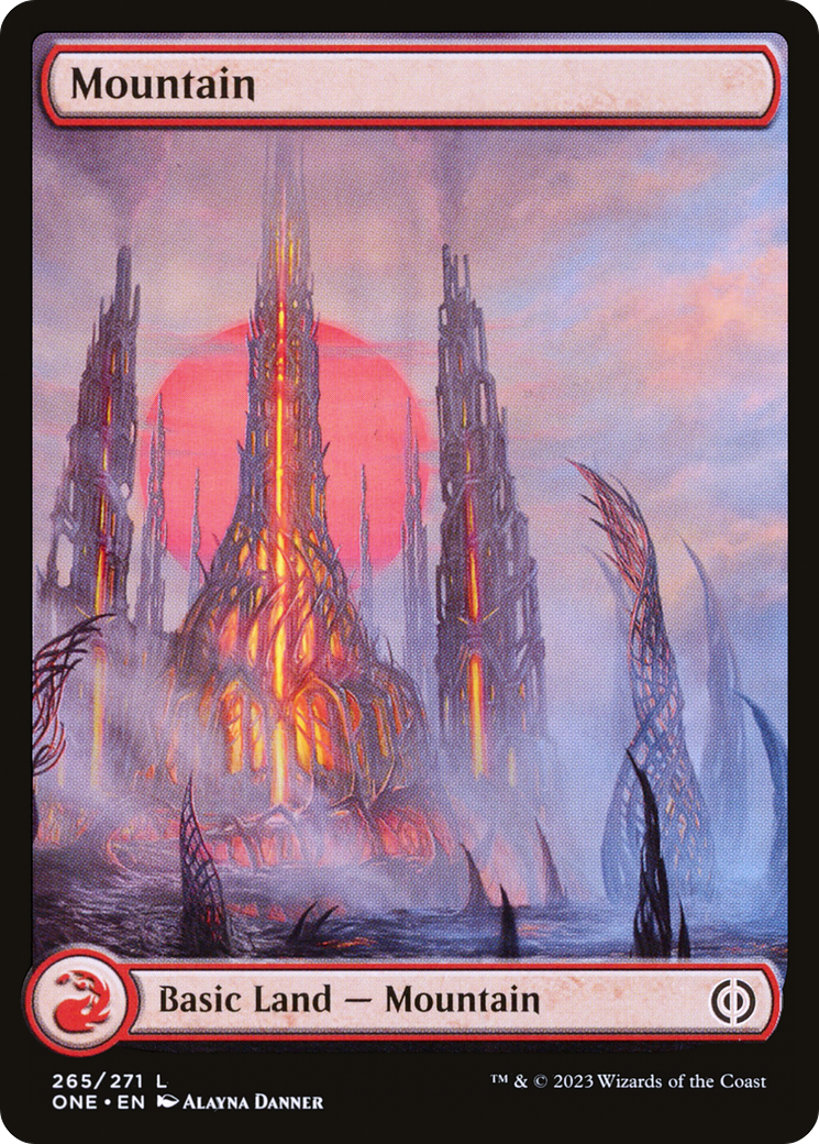 Mountain (265) (Full-Art) [Phyrexia: All Will Be One] | Red Riot Games CA