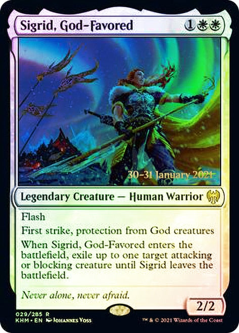 Sigrid, God-Favored [Kaldheim Prerelease Promos] | Red Riot Games CA