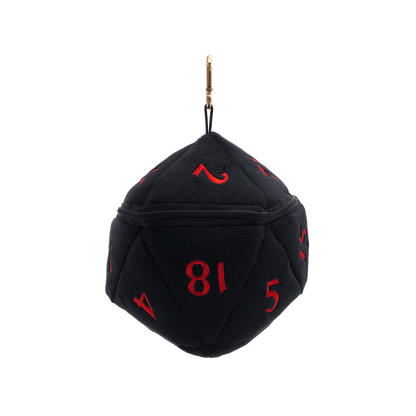 Ultra PRO: Dice Bag - Plush D20 (Dungeons & Dragons / Black & Red)