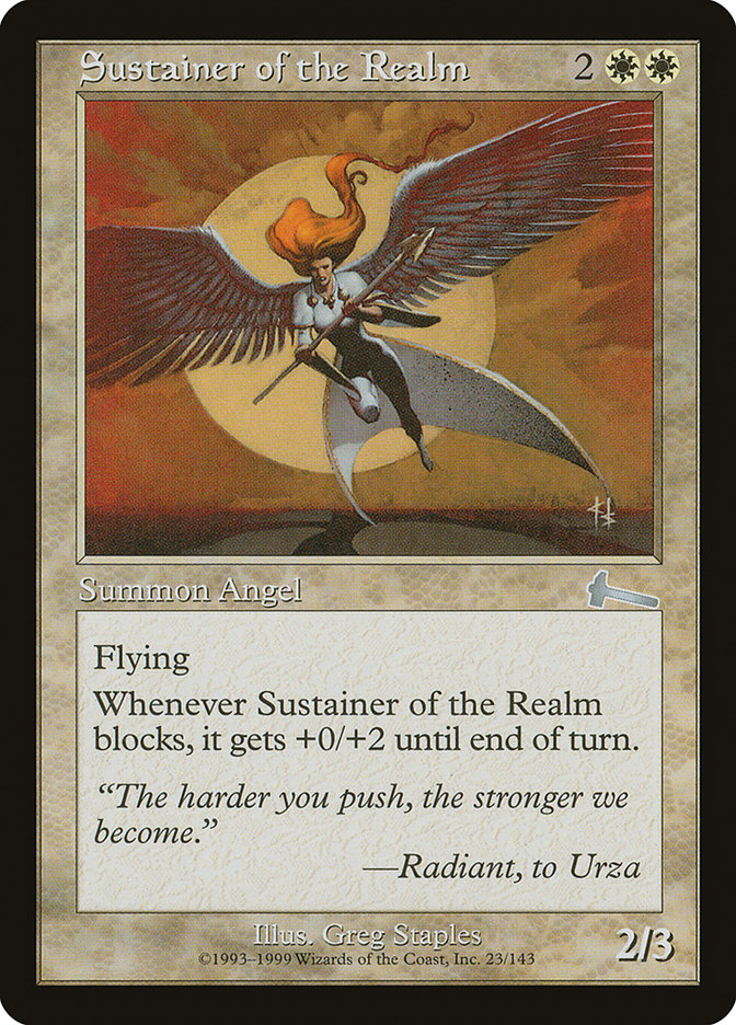 Sustainer of the Realm [Urza's Legacy] | Red Riot Games CA