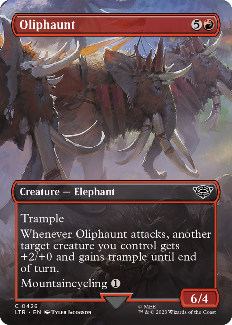 Oliphaunt (Borderless Alternate Art) [The Lord of the Rings: Tales of Middle-Earth] | Red Riot Games CA