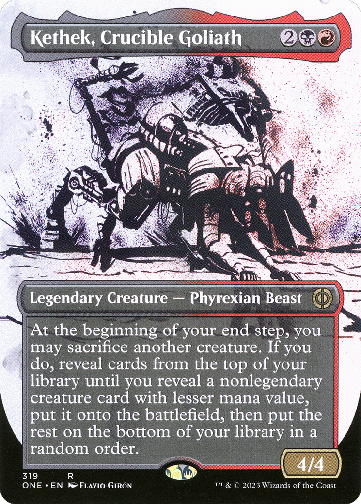 Kethek, Crucible Goliath (Borderless Ichor) [Phyrexia: All Will Be One] | Red Riot Games CA