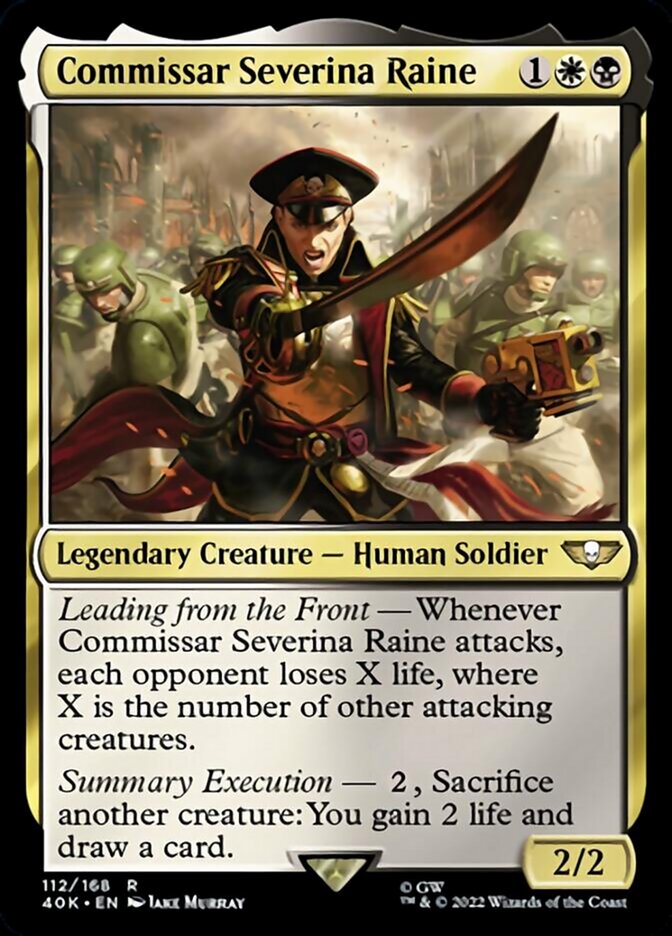 Commissar Severina Raine (Surge Foil) [Warhammer 40,000] | Red Riot Games CA