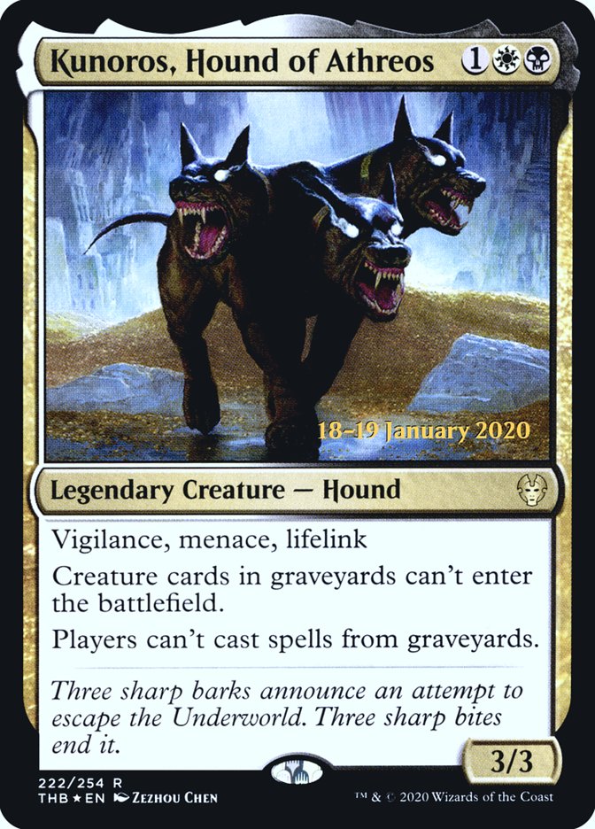 Kunoros, Hound of Athreos [Theros Beyond Death Prerelease Promos] | Red Riot Games CA