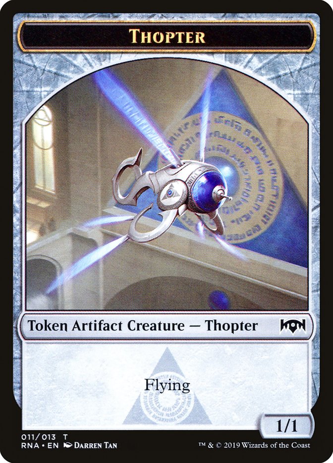 Bird // Thopter Double-Sided Token [Ravnica Allegiance Guild Kit Tokens] | Red Riot Games CA