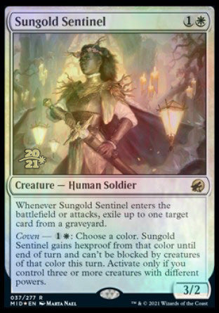 Sungold Sentinel [Innistrad: Midnight Hunt Prerelease Promos] | Red Riot Games CA