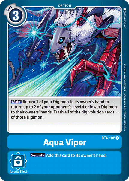 Aqua Viper [BT4-102] [Great Legend] | Red Riot Games CA