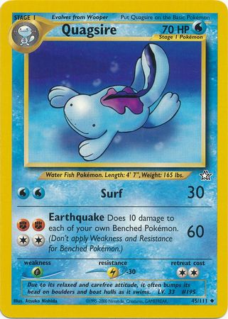 Quagsire (45/111) [Neo Genesis Unlimited] | Red Riot Games CA