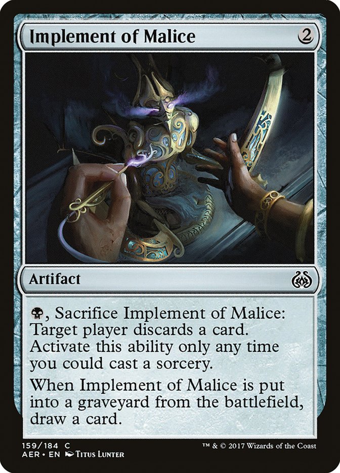 Implement of Malice [Aether Revolt] | Red Riot Games CA