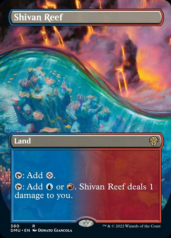 Shivan Reef (Borderless Alternate Art) [Dominaria United] | Red Riot Games CA