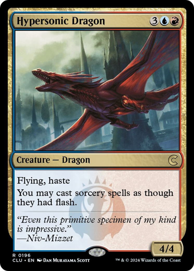 Hypersonic Dragon [Ravnica: Clue Edition] | Red Riot Games CA