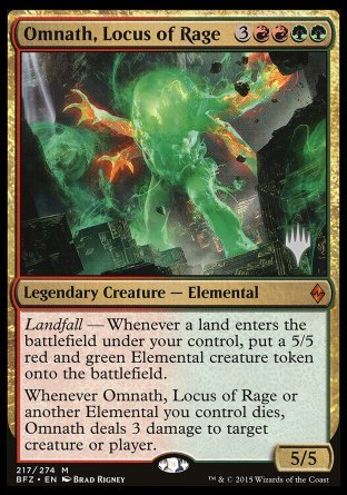 Omnath, Locus of Rage (Promo Pack) [Battle for Zendikar Promos] | Red Riot Games CA