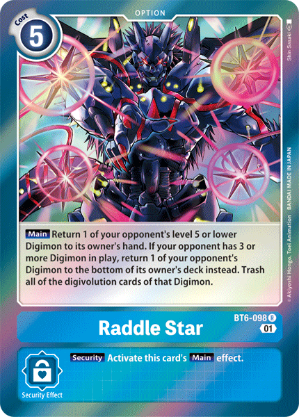 Raddle Star [BT6-098] [Double Diamond] | Red Riot Games CA