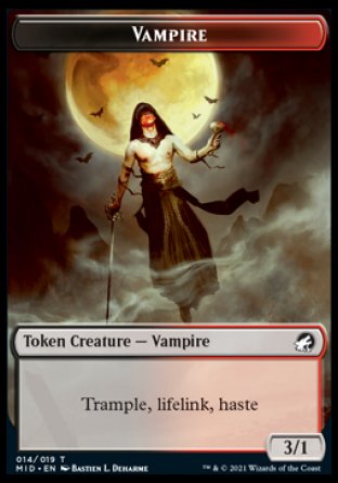 Zombie (005) // Vampire Double-Sided Token [Innistrad: Midnight Hunt Tokens] | Red Riot Games CA