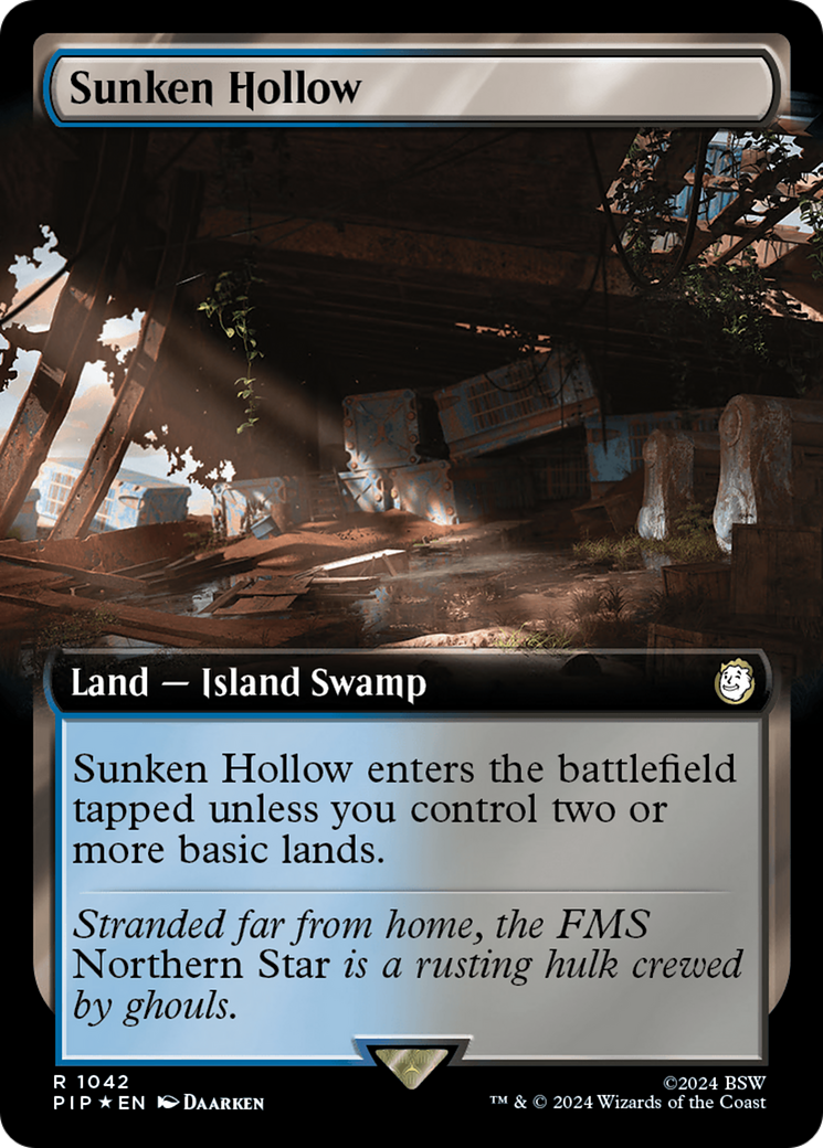 Sunken Hollow (Extended Art) (Surge Foil) [Fallout] | Red Riot Games CA