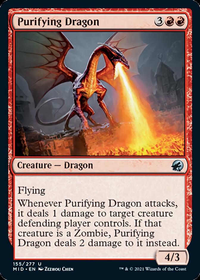 Purifying Dragon [Innistrad: Midnight Hunt] | Red Riot Games CA