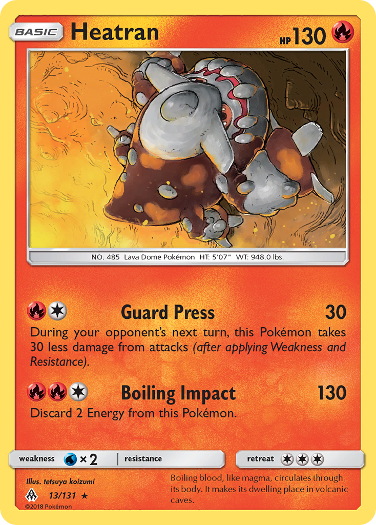 Heatran (13/131) [Sun & Moon: Forbidden Light] | Red Riot Games CA