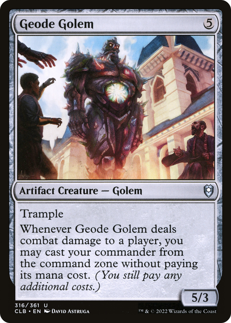 Geode Golem [Commander Legends: Battle for Baldur's Gate] | Red Riot Games CA