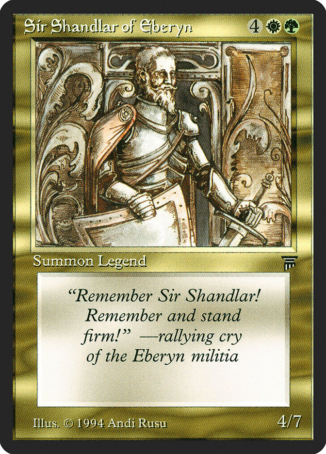 Sir Shandlar of Eberyn [Legends] | Red Riot Games CA