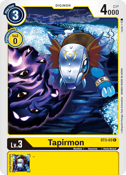 Tapirmon [ST3-03] [Starter Deck: Heaven's Yellow] | Red Riot Games CA