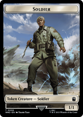 Soldier // Cyberman Double-Sided Token [Doctor Who Tokens] | Red Riot Games CA