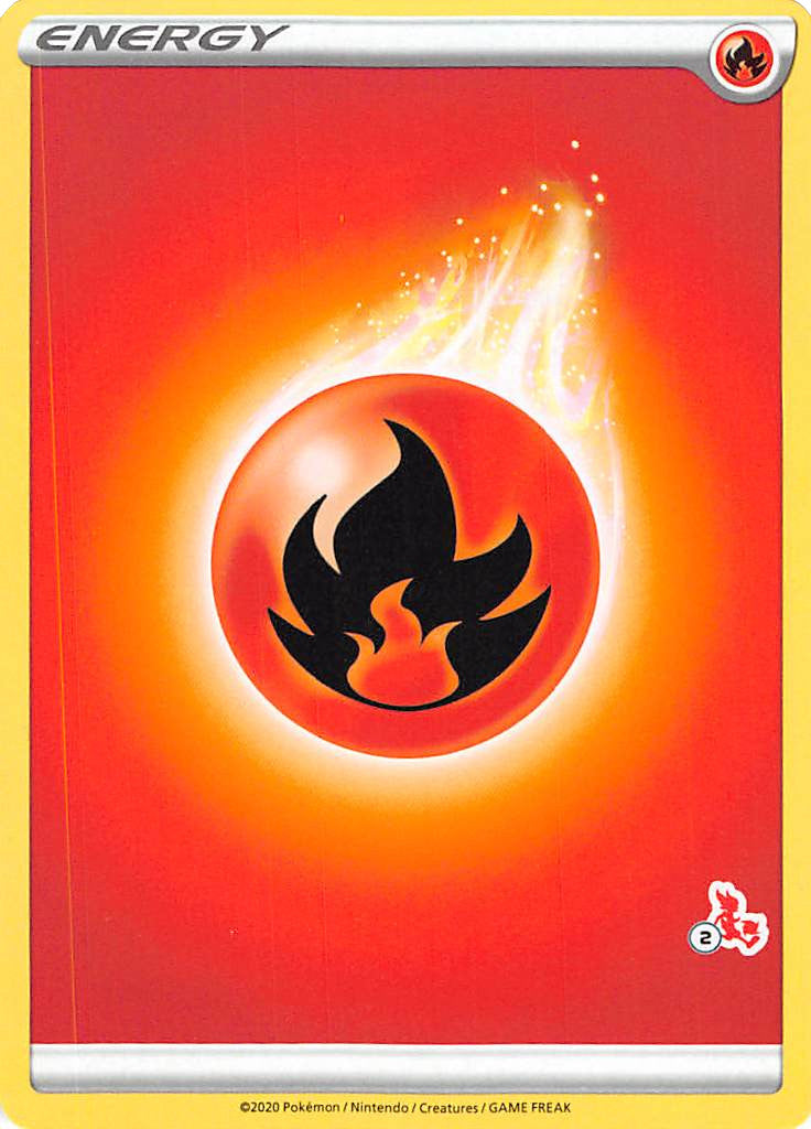 Fire Energy (Cinderace Stamp #2) [Battle Academy 2022] | Red Riot Games CA