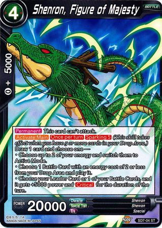 Shenron, Figure of Majesty (Starter Deck - Shenron's Advent) (SD7-04) [Miraculous Revival] | Red Riot Games CA