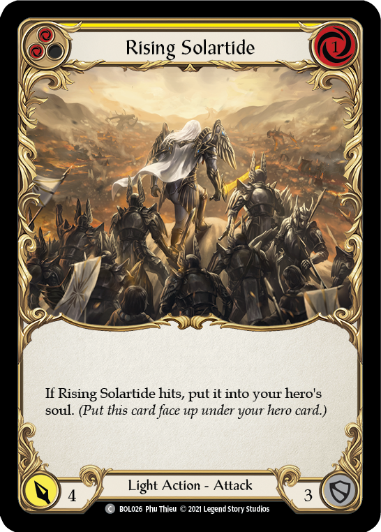 Rising Solartide (Yellow) [BOL026] (Monarch Boltyn Blitz Deck) | Red Riot Games CA