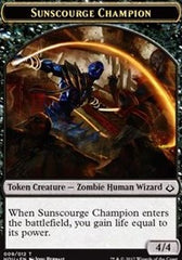 Sunscourge Champion // Zombie Double-Sided Token [Hour of Devastation Tokens] | Red Riot Games CA
