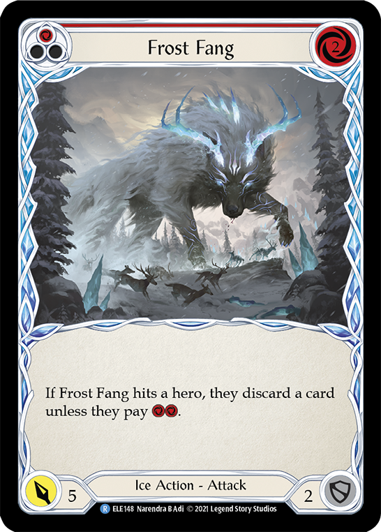 Frost Fang (Red) [ELE148] (Tales of Aria)  1st Edition Rainbow Foil | Red Riot Games CA